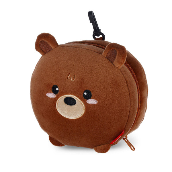 Legami Reisekissen Teddybär mit Schlafmaske, Travel Budy Teddy Bear