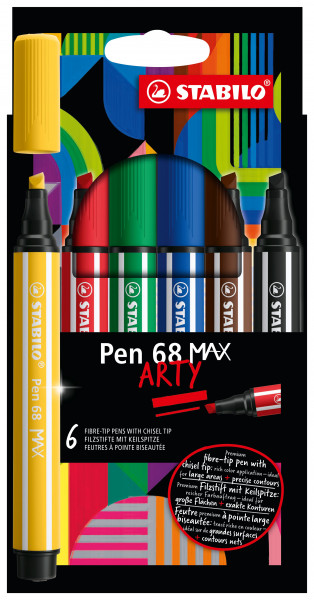 Fasermaler Pen 68 MAX Etui 6 Stück
