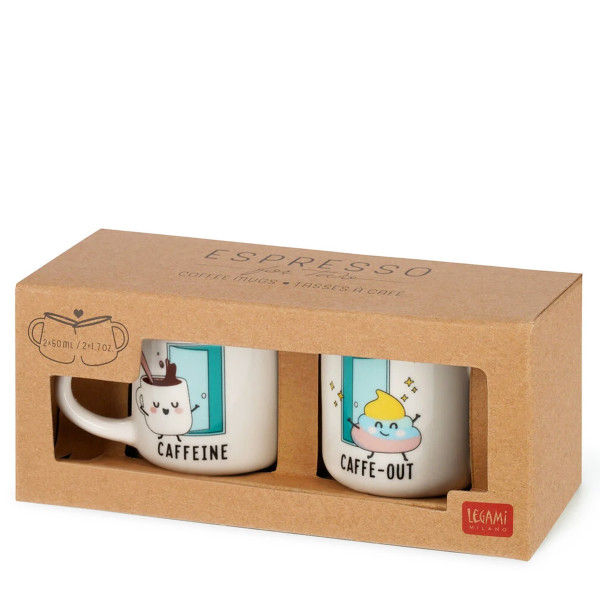 Legami Kaffeetassen - Espresso für Zwei, Poo, Depesche