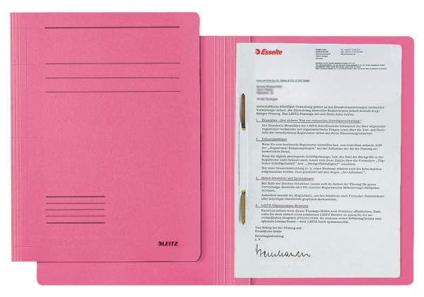 Schnellhefter Fresh A4 pink Leitz