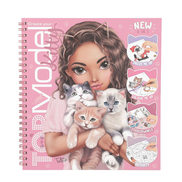 Create your TOPModel Kitty Malbuch mit 5 Stickerbogen, Depesche