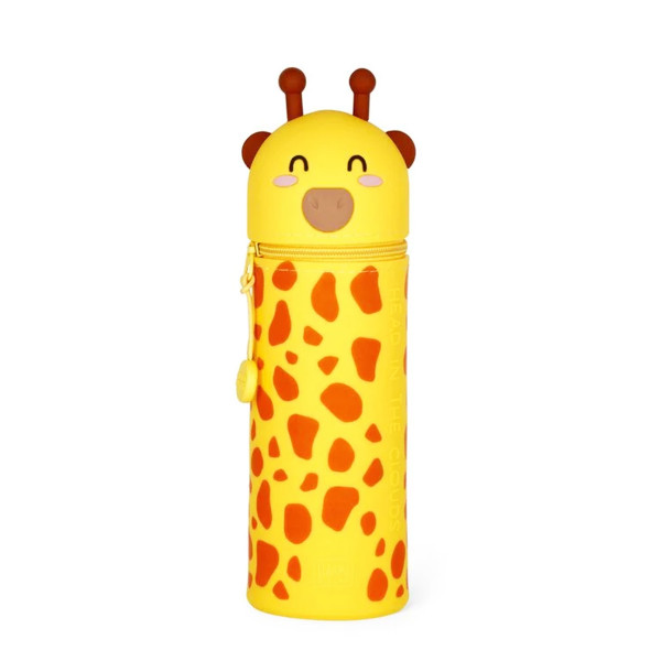 Legami Kawaii Giraffe, das 2-in-1-Federmäppchen aus weichem Silikon mit Giraffen Motiv