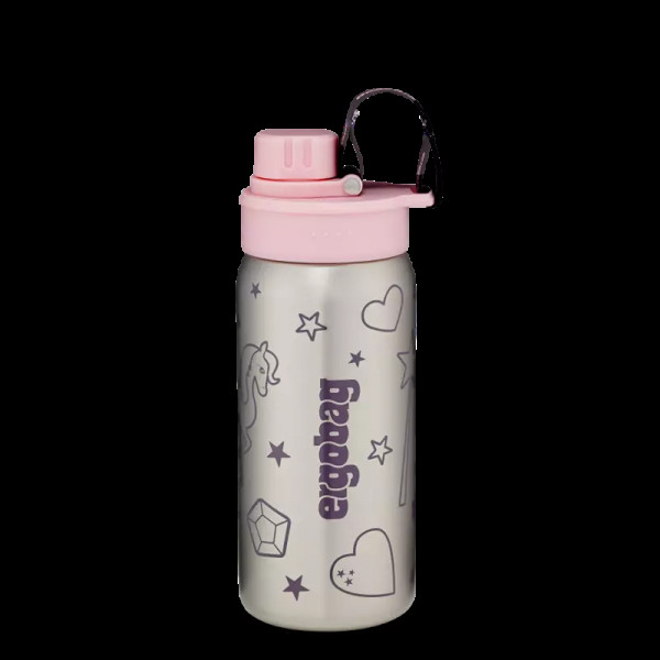 Ergobag Edelstahl-Trinkflasche rosa