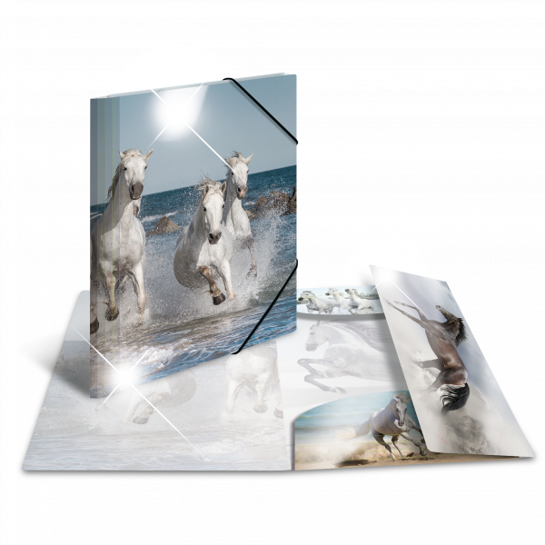 Sammelmappe Glossy Tiere A4 PP Pferde HERMA
