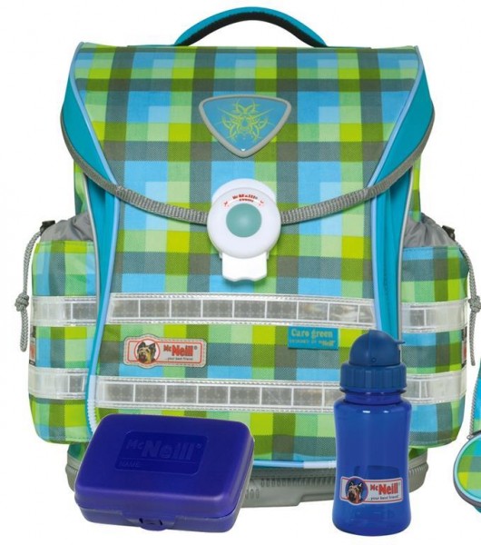 McNeill Schulranzen-Set Ergo Light Compact Caro Green