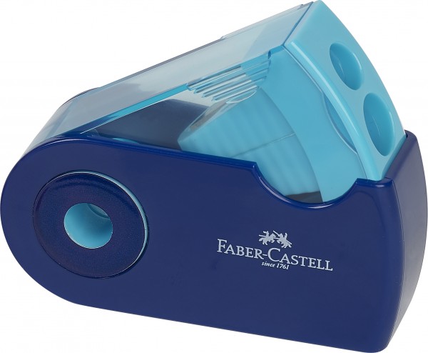 Faber-Castell Doppelspitzdose Sleeve blau