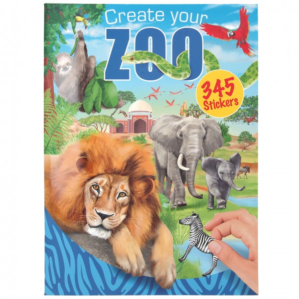 Create your ZOO, Malbuch mit Stickern, Depesche