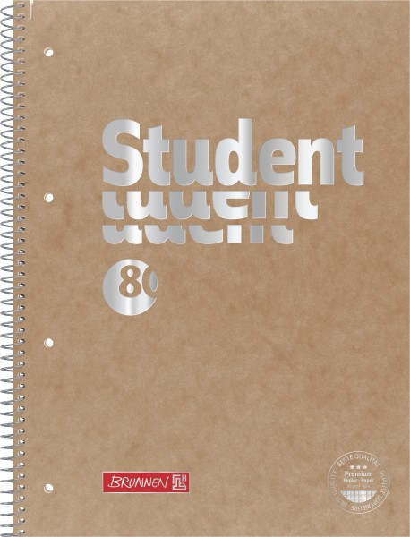 Collegeblock A4 kar 28 80Bl Presssp BRUNNEN
