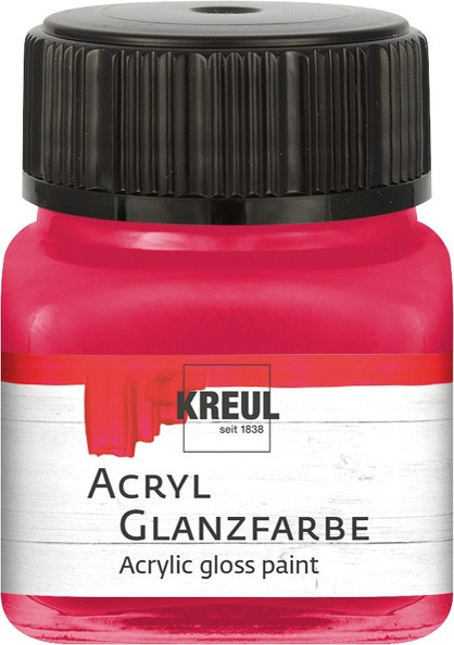 Kreul Acryl Glanzfarbe 20ml Dunkelrot